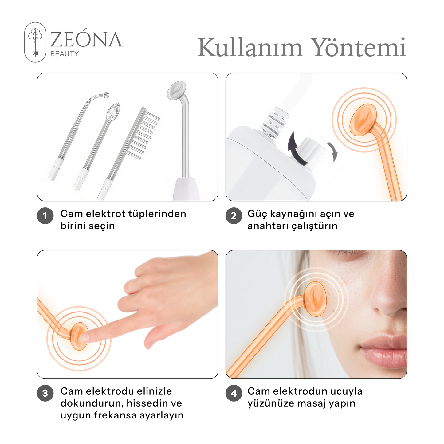 Zeona Beauty - Frekanslı Tarak Paketi